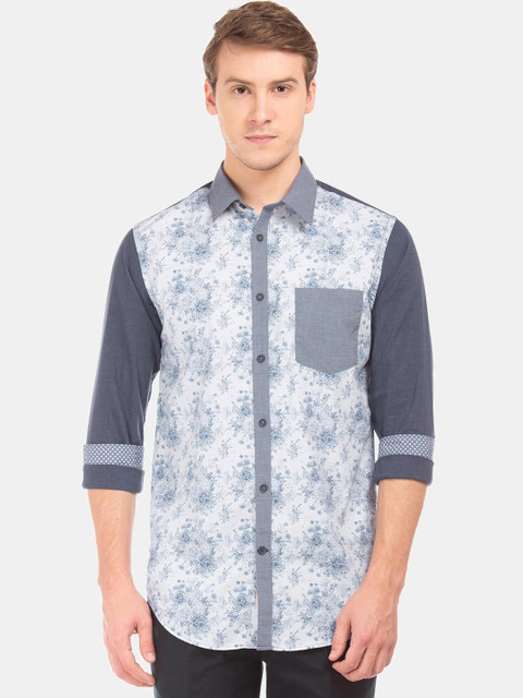 

AD By Arvind Men Multicoloured Slim Fit Opaque Printed Party Shirt, Multi