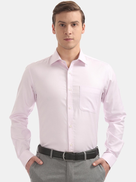 

AD By Arvind Men Pink Opaque Formal Shirt