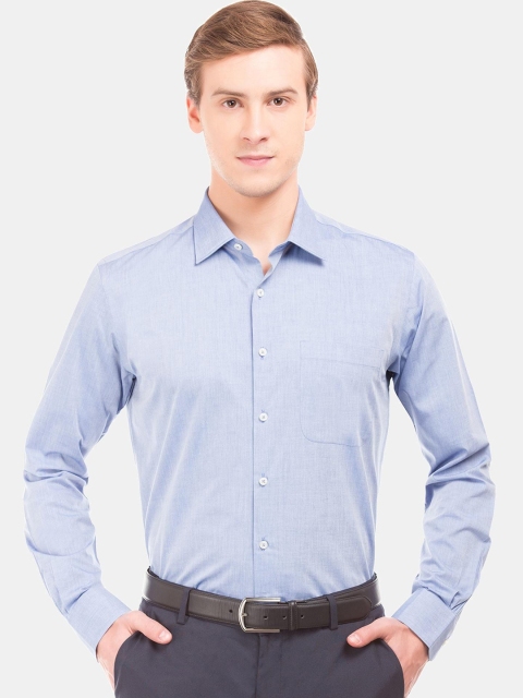 

AD By Arvind Men Blue Slim Fit Opaque Cotton Formal Shirt