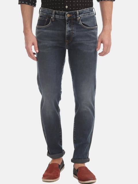 

AD By Arvind Men Blue Slim Fit Light Fade Stretchable Jeans