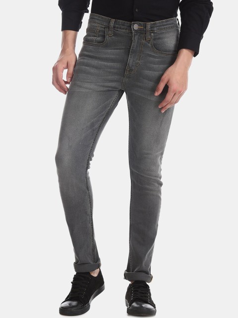 

AD By Arvind Men Blue Slim Fit Heavy Fade Stretchable Jeans