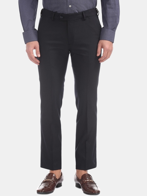 

AD By Arvind Men Black Formal Trousers