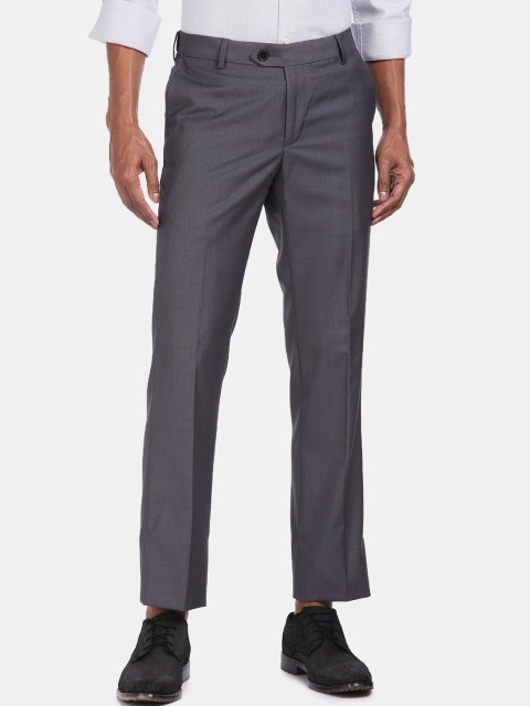 

AD By Arvind Men Grey Formal Trousers
