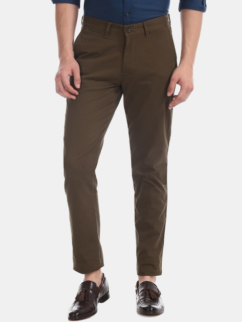 

AD By Arvind Men Brown Slim Fit Chinos Trousers