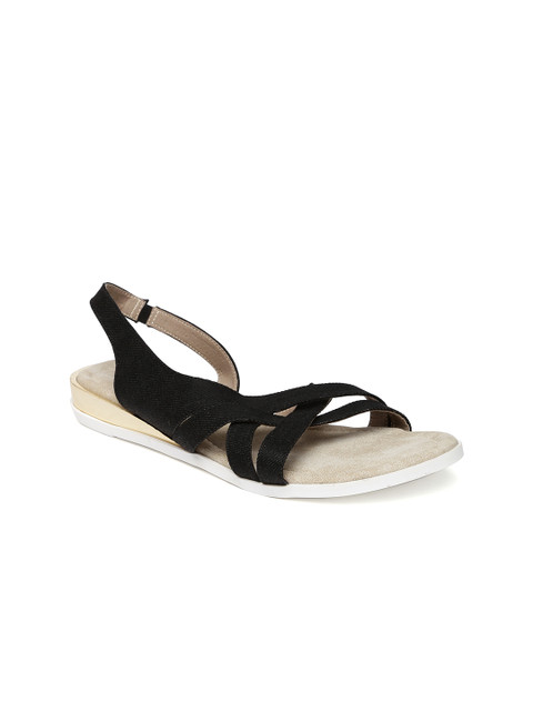 

Inc 5 Women Black Solid Open Toe Flats
