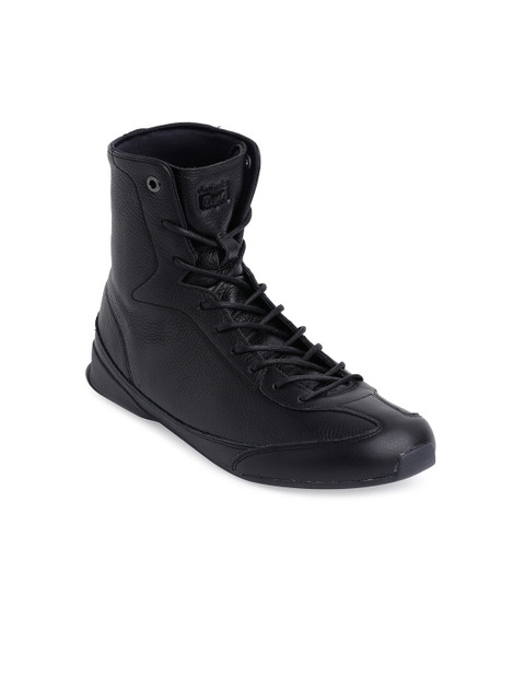 

Onitsuka Tiger Unisex Black Mid-Top Flat Boots
