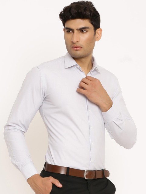 

Tistabene Men Grey Opaque Formal Shirt