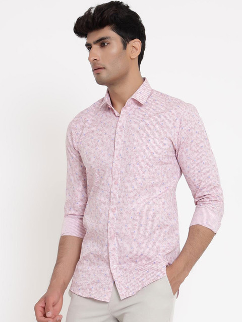

Tistabene Men Pink Floral Printed Casual Shirt