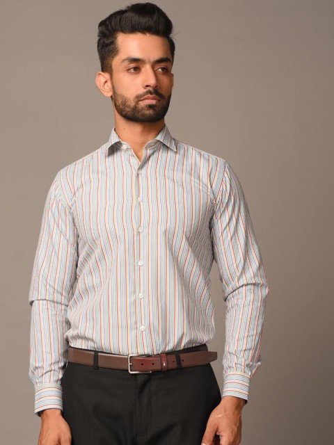 

Tistabene Men Multicoloured Opaque Striped Casual Shirt, Multi