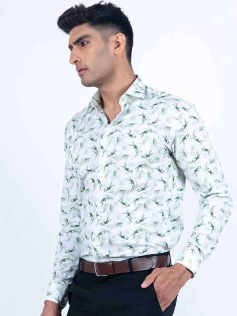 

Tistabene Men Green Haze Printed Casual Shirt
