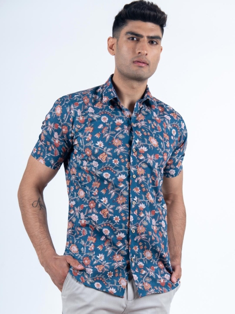 

Tistabene Men Purple Floral Opaque Printed Casual Shirt