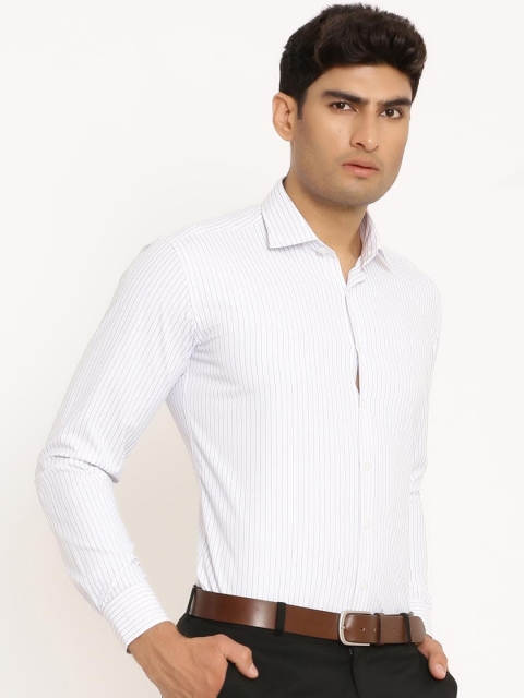 

Tistabene Men Blue Striped Casual Shirt