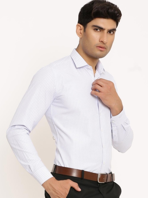 

Tistabene Men Blue Micro Checked Casual Shirt