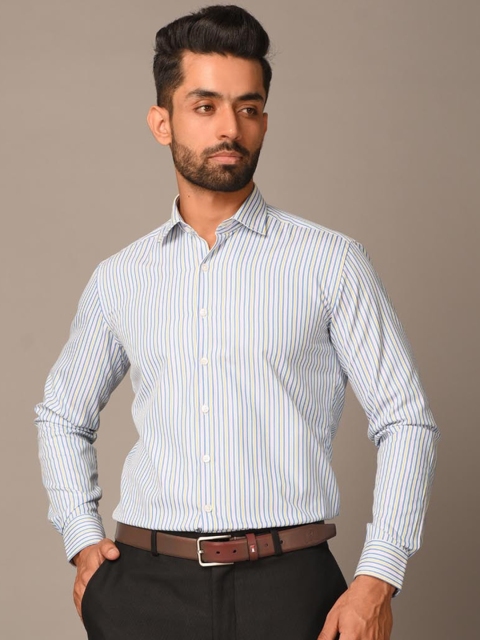 

Tistabene Men Multicoloured Opaque Striped Formal Shirt, Multi