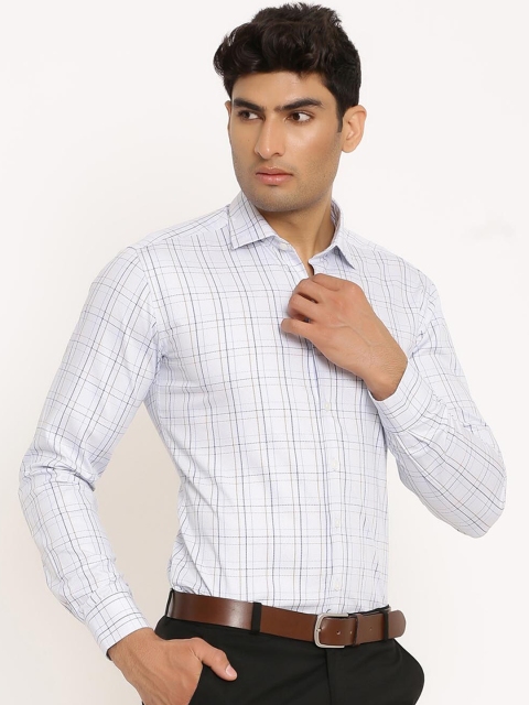 

Tistabene Men Blue Grid Checked Casual Shirt