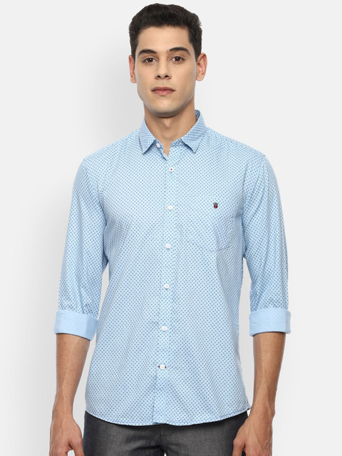 

Louis Philippe Sport Men Blue Slim Fit Opaque Printed Casual Shirt
