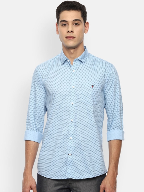 

Louis Philippe Sport Men Blue Slim Fit Opaque Printed Casual Shirt