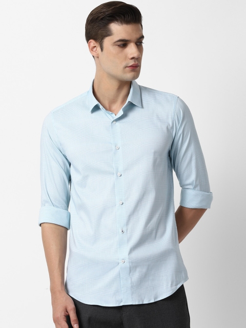 

Louis Philippe Sport Men Blue Slim Fit Opaque Checked Casual Shirt