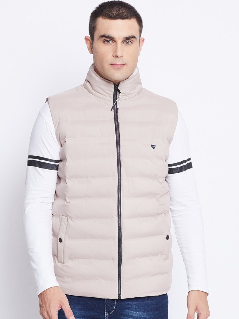 

Okane Men Cream-Coloured Lightweight Padded Jacket