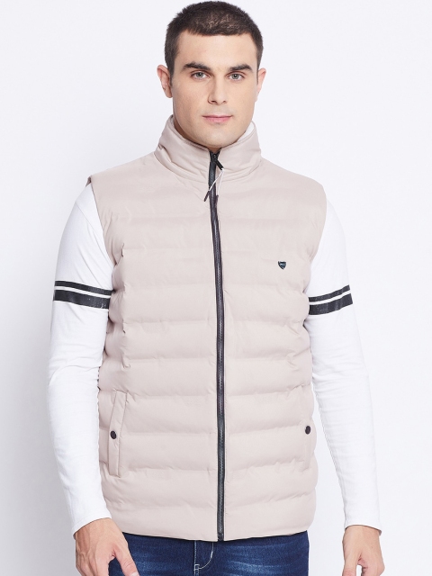 

Okane Men Cream-Coloured Lightweight Padded Jacket