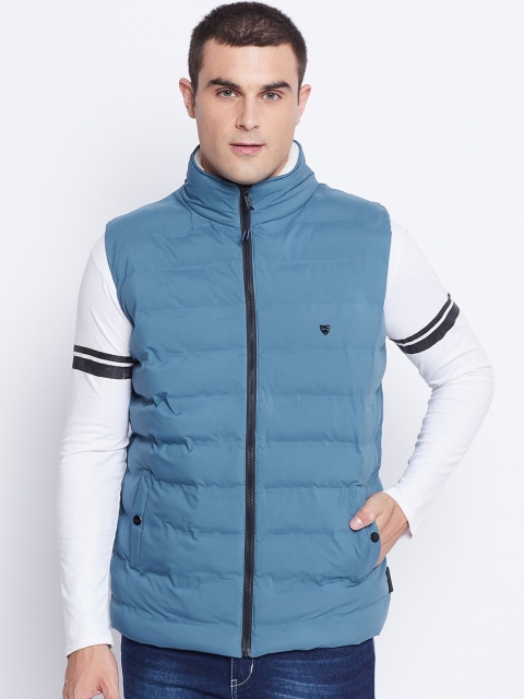 

Okane Men Blue Lightweight Padded Jacket