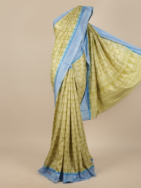 

Pothys Green & Blue Woven Design Saree