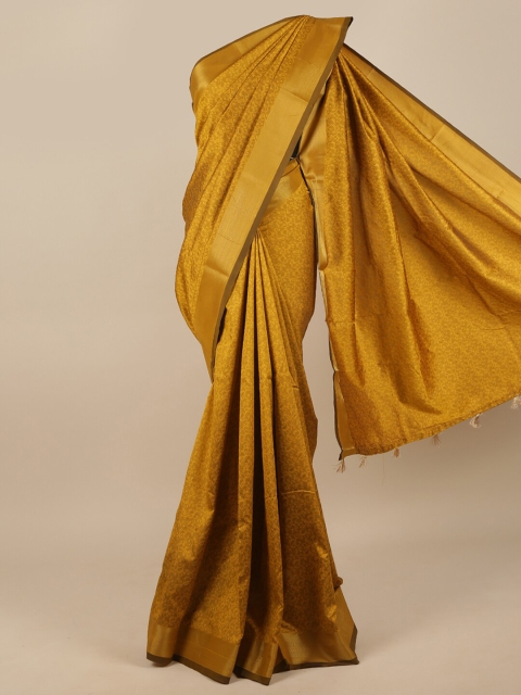 

Pothys Mustard Jute Silk Saree