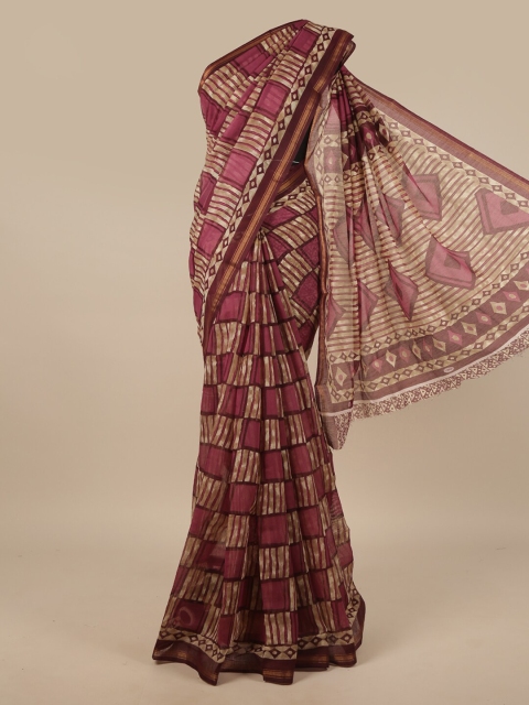 

Pothys Pink & Beige Saree
