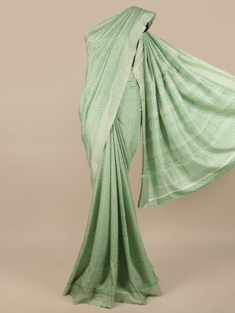 

Pothys Green & Grey Saree