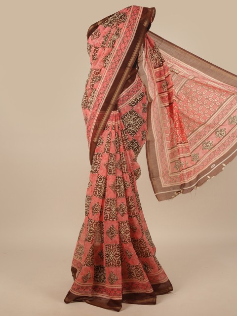 

Pothys Pink & Brown Saree