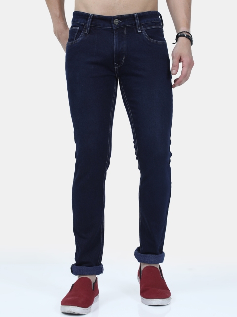 

VUDU Men Navy Blue Smart Slim Fit Stretchable Jeans