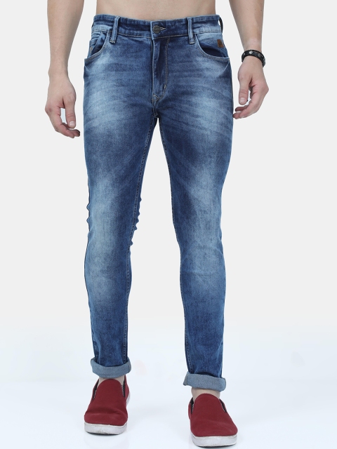 

VUDU Men Navy Blue Slim Fit Light Fade Stretchable Jeans