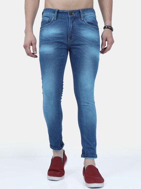 

VUDU Men Blue Smart Slim Fit Heavy Fade Stretchable Jeans