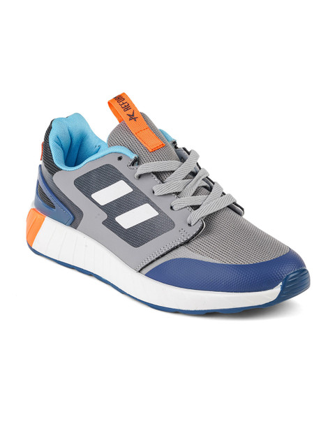 

REFOAM Men Grey Mesh Running Non-Marking Shoes