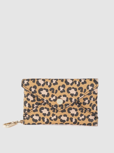 

Accessorize Women Brown & Beige Animal Printed Card Holder