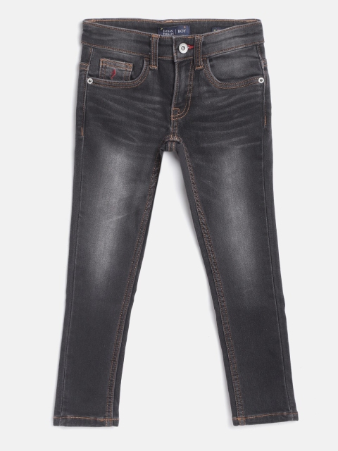 

Indian Terrain Boys Charcoal Grey Clean Look Light Fade Stretchable Jeans