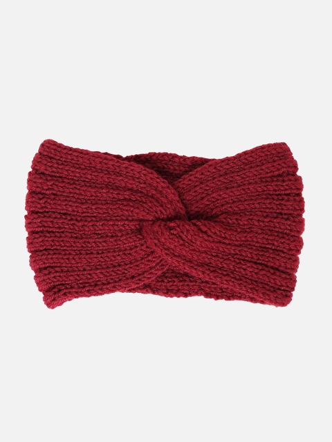

ToniQ Women Maroon Winter Wide Ear Warmer Hairband