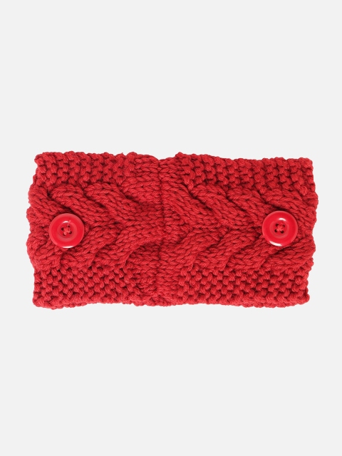 

ToniQ Women Maroon Woolen Warm Headband