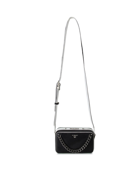

Da Milano Black Leather Structured Sling Bag