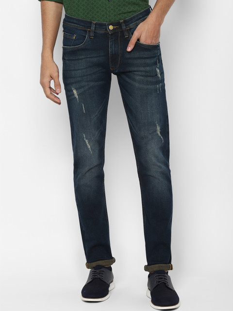 

Allen Solly Men Blue Skinny Fit Low Distress Heavy Fade Stretchable Jeans