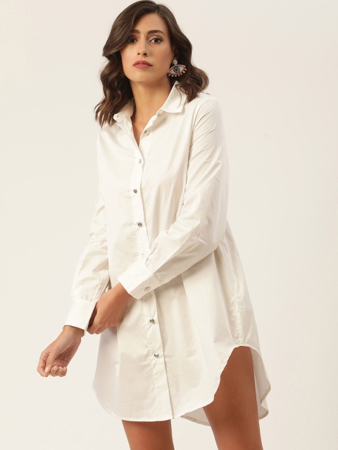

KENDALL & KYLIE White Shirt Dress