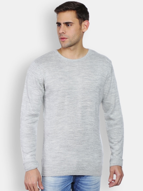 

Peter England Casuals Men Grey Sweater