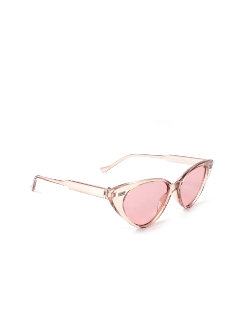 

FUZOKU Women Pink Lens & Pink Cateye Sunglasses SPASHOKA01A