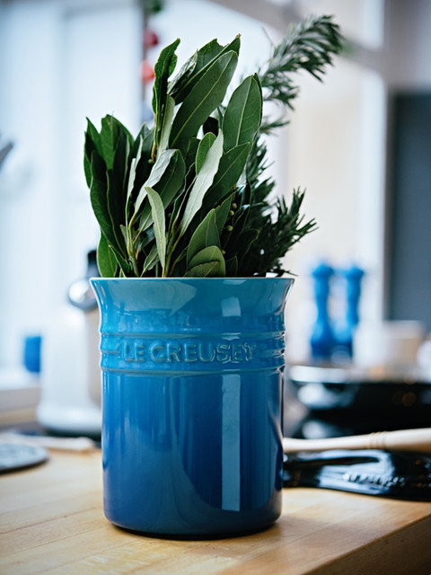 

LE CREUSET Blue LC Small Utensil Jar