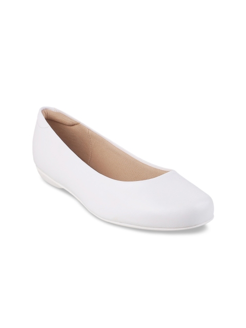 

DAVINCHI Women White Solid Ballerinas