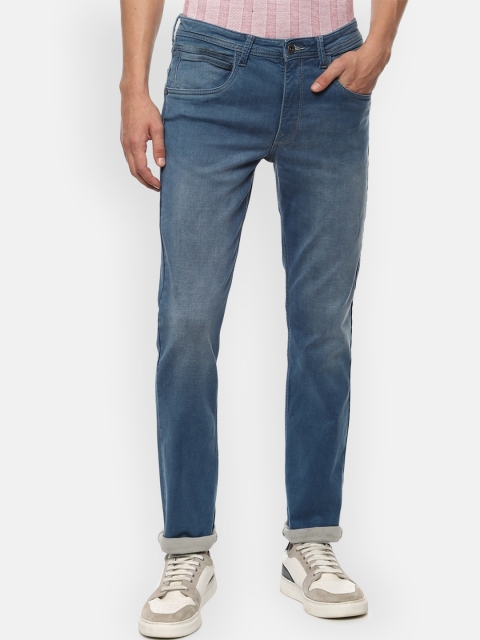

VAN HEUSEN DENIM LABS Men Navy Blue Slim Fit Light Fade Jeans