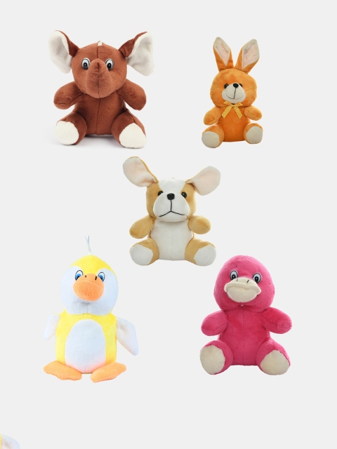 

DukieKooky Kids Pack Of 5 Soft Toys, White