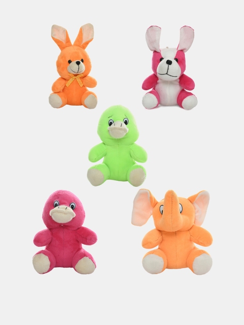 

DukieKooky Kids Pack Of 5 Soft Toys, Pink