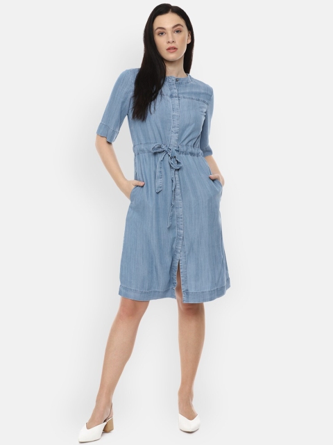 

Van Heusen Woman Women Blue Shirt Dress