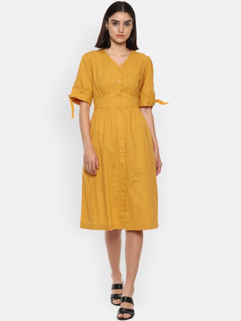 

Van Heusen Woman Yellow Dress